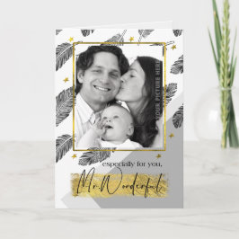 Tarjeta For Husband on Father's Day Custom Photo Card