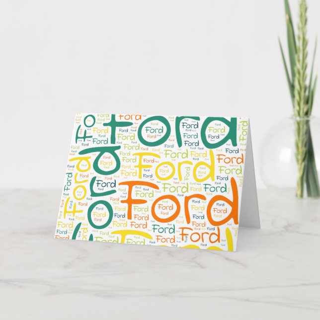 Tarjeta Ford (Anverso)