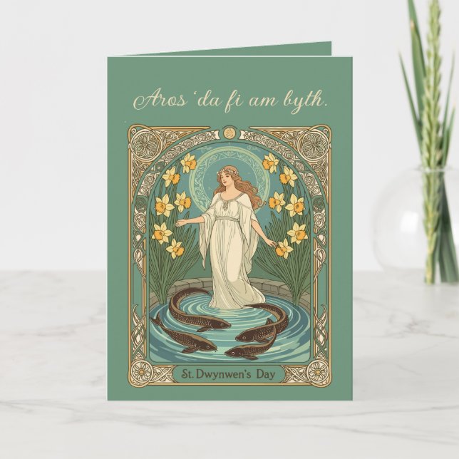 Tarjeta Forecasting Lovers' Fortunes Dwynwen's Well And Sa (Anverso)
