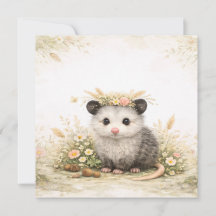 Forest friend woodland opossum 