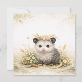 Tarjeta Forest friend woodland opossum 