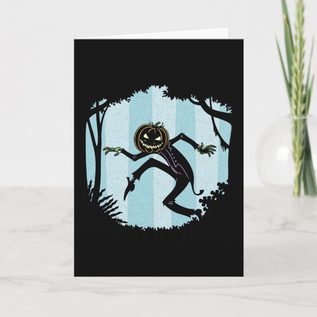 Tarjeta Forest Punkin Man (Anverso)