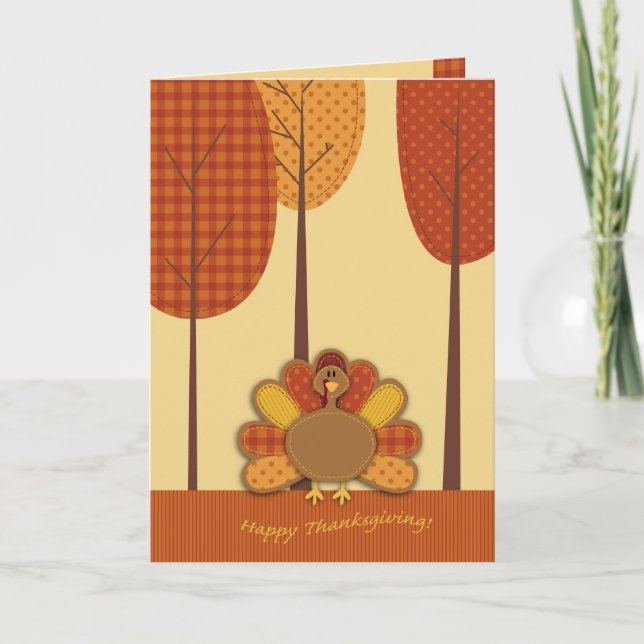 Tarjeta forestal de Turquía salvaje (Anverso)