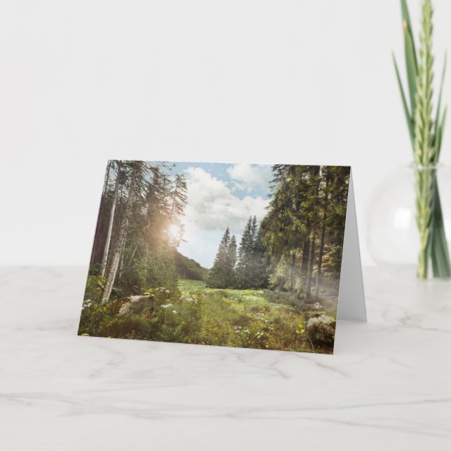 Tarjeta Forests | Sun Peeking Thru (Anverso)