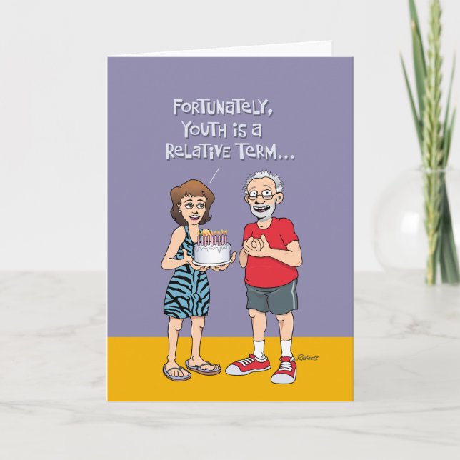 Tarjeta "Forever Young" cumpleaños número 65 (Anverso)