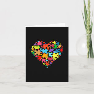 Tarjeta Forma de los corazones de amor coloridos - Awarene