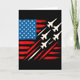 Tarjeta Formación de Aviones Patrióticos Gráfico de la Ban