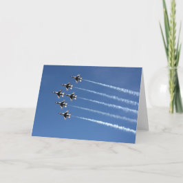 Tarjeta Formación delta F-16 Thunderbirds