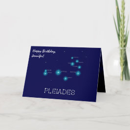 Tarjeta Formación Estrella de las Pléyades del Hemisferio