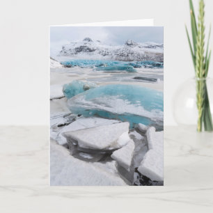 Tarjeta Formaciones Glaciales De Hielo En Invierno