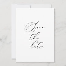 Tarjeta Formal de Anuncio de Fecha de Boda