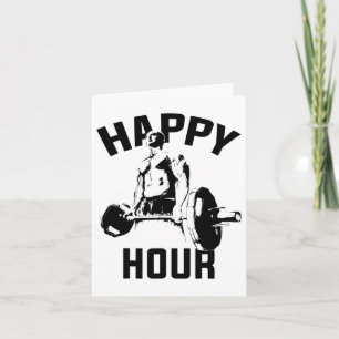 Tarjeta Formar Gracioso Gimnasio De Levantamiento De La Mu