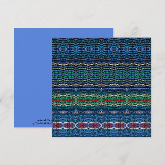 Tarjeta Formas alternativas translúcidas de cuatro partes  (Anverso / Reverso)