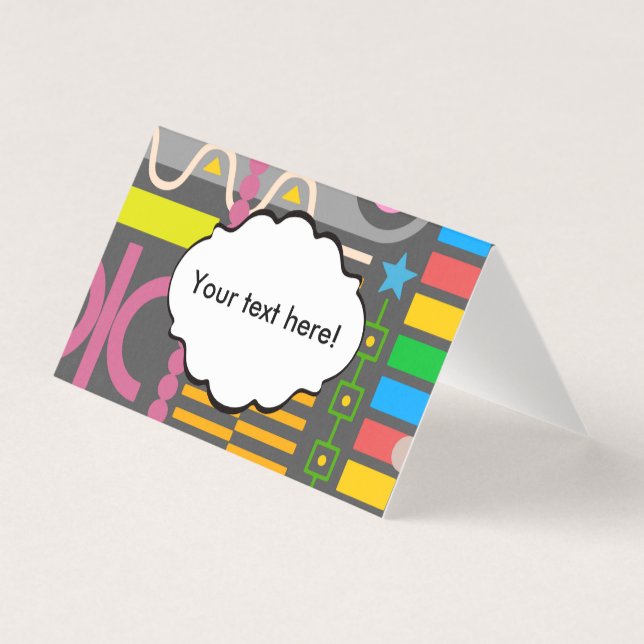 Tarjeta Formas diversas (Anverso)