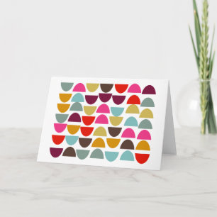 Tarjeta Formas geométricas modernas arte en otoño