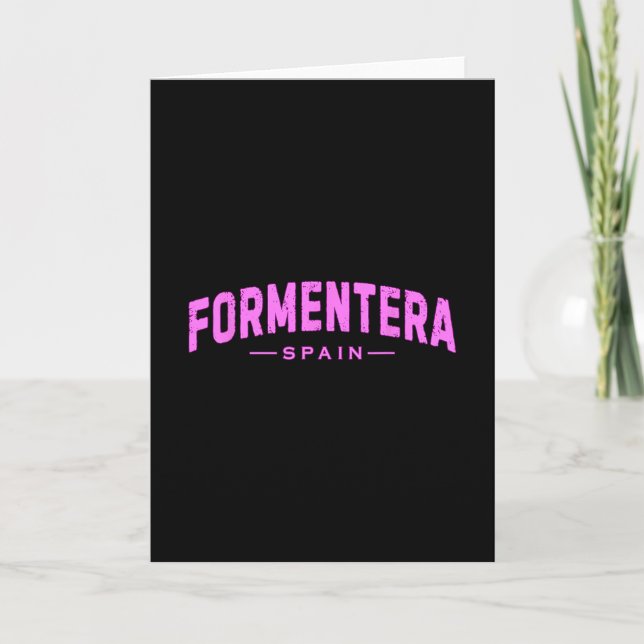 Tarjeta Formentera España Islas Learic Vacaciones Verano P (Anverso)