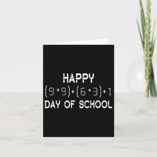 Tarjeta Fórmula 100 Días De Maestra Escolar
