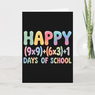 Tarjeta Fórmula Matemática 100 Días De Colegio Ecuación Di