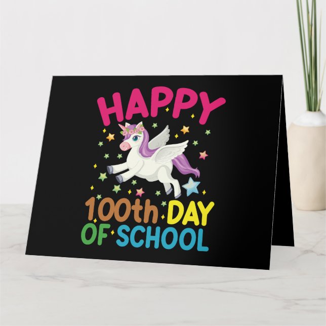 Tarjeta Fórmula Matemática 100 Días De Colegio Profesor De (Anverso)