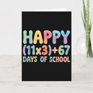 Tarjeta Fórmula Matemática 100 Días De Escuela Divertido 6