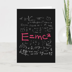 Tarjeta Formulas de física y matemáticas EMC2