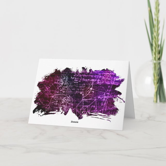 Tarjeta Fórmulas en el espacio matemático (Reverso)