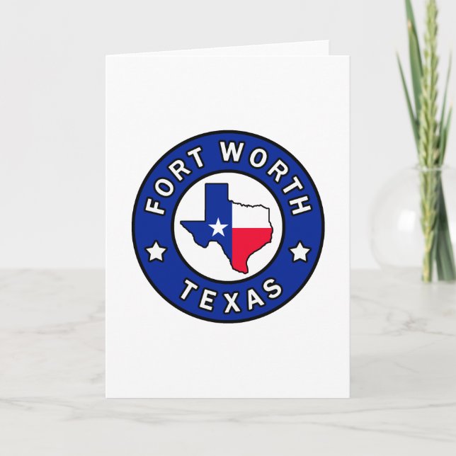 Tarjeta Fort Worth Texas (Anverso)
