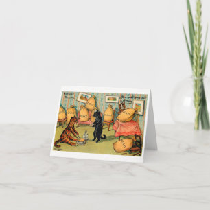 Tarjeta Fortune contando gatos vas a entrar en una fortuna