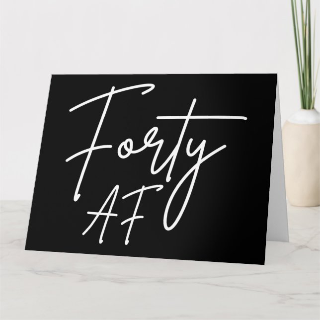 Tarjeta Forty AF I - Birthday Gift (Anverso)