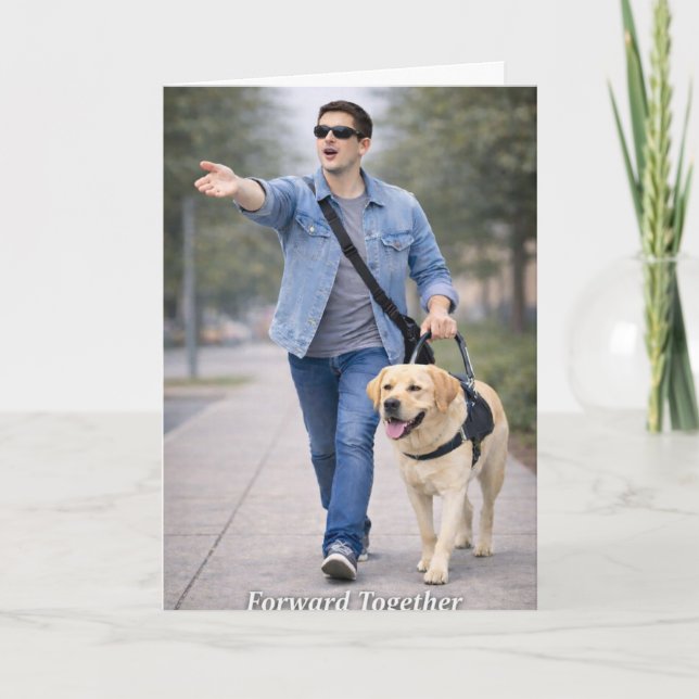 Tarjeta Forward Together – Guide Dog Team Graduation Card (Anverso)