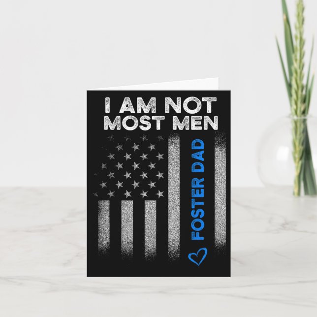 Tarjeta Foster Parent Dad Most Men Foster Care  (Anverso)