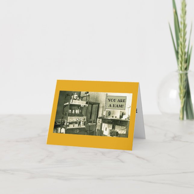 TARJETA FOTO AMATEUR DE HAM RADIO SETUP 1930 (Anverso)