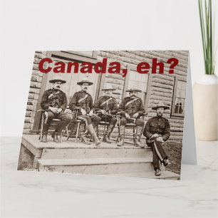 Tarjeta Foto antigua de montados de Canadá Eh