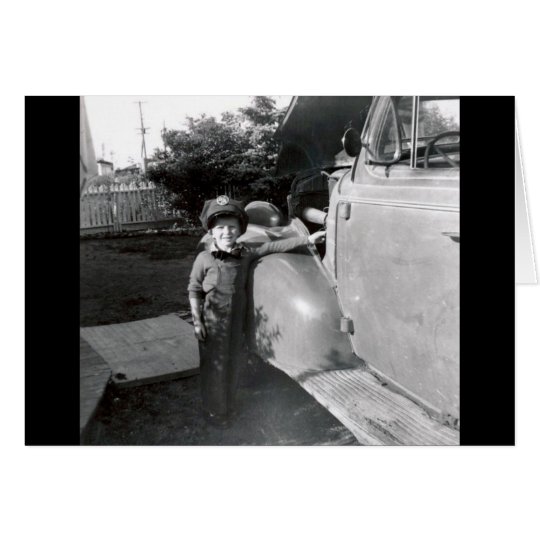 Tarjeta foto blanco y negro de los años 50