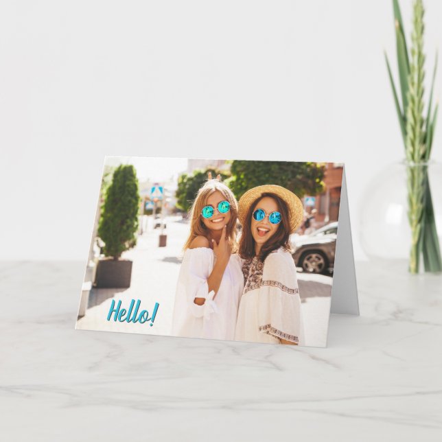 Tarjeta Foto completa de su Personalizado (Anverso)