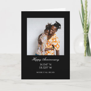 Tarjeta Foto con coordenadas GPS personalizadas