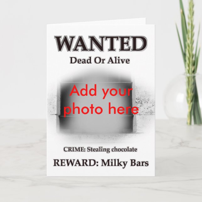 Tarjeta Foto criminal querida del preso de la prisión de (Anverso)