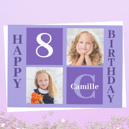 Tarjeta Foto cumpleaños de Chicas personalizados de bonito