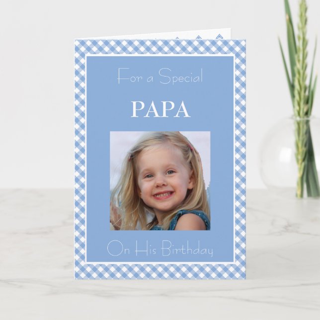 Tarjeta Foto: Cumpleaños de mi papá (Anverso)