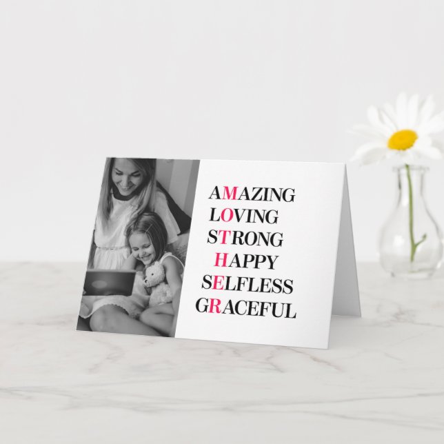 Tarjeta Foto de acrónimo madre (Planta pequeña)