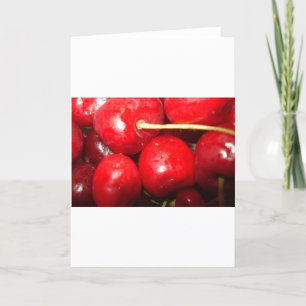 Tarjeta Foto de arte de cerezas