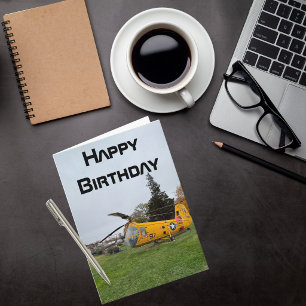 Tarjeta Foto de avión, Cumpleaños de Aviación Cool
