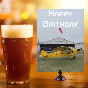 Tarjeta Foto de avión, Cumpleaños de piloto de aviación ge