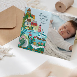 Tarjeta Foto de Baby Shower de Coastal Village