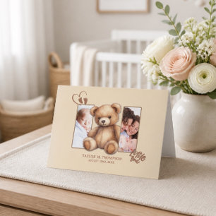 Tarjeta Foto de bebé personalizada neutra en cuanto al gén