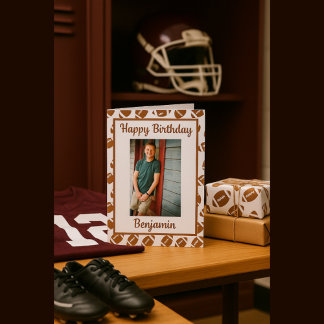 Tarjeta Foto de bienvenida de cumpleaños para aficionados