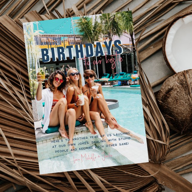 Tarjeta Foto de cumpleaños moderna para cualquier edad (Subido por el creador)