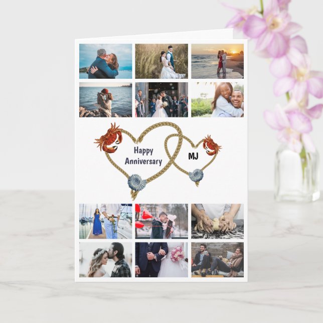 Tarjeta Foto de DIY 12 | parejas del aniversario de la roc (Orquídea)