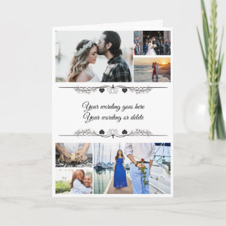 Tarjeta Foto de DIY 6| parejas mensaje minimalista románti