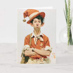 Tarjeta Foto de duende de Navidad sin impresionar